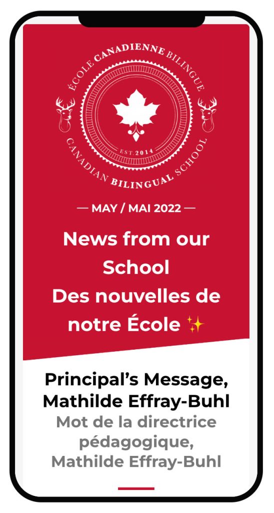 Canadian Bilingual School of Paris - Newsletter